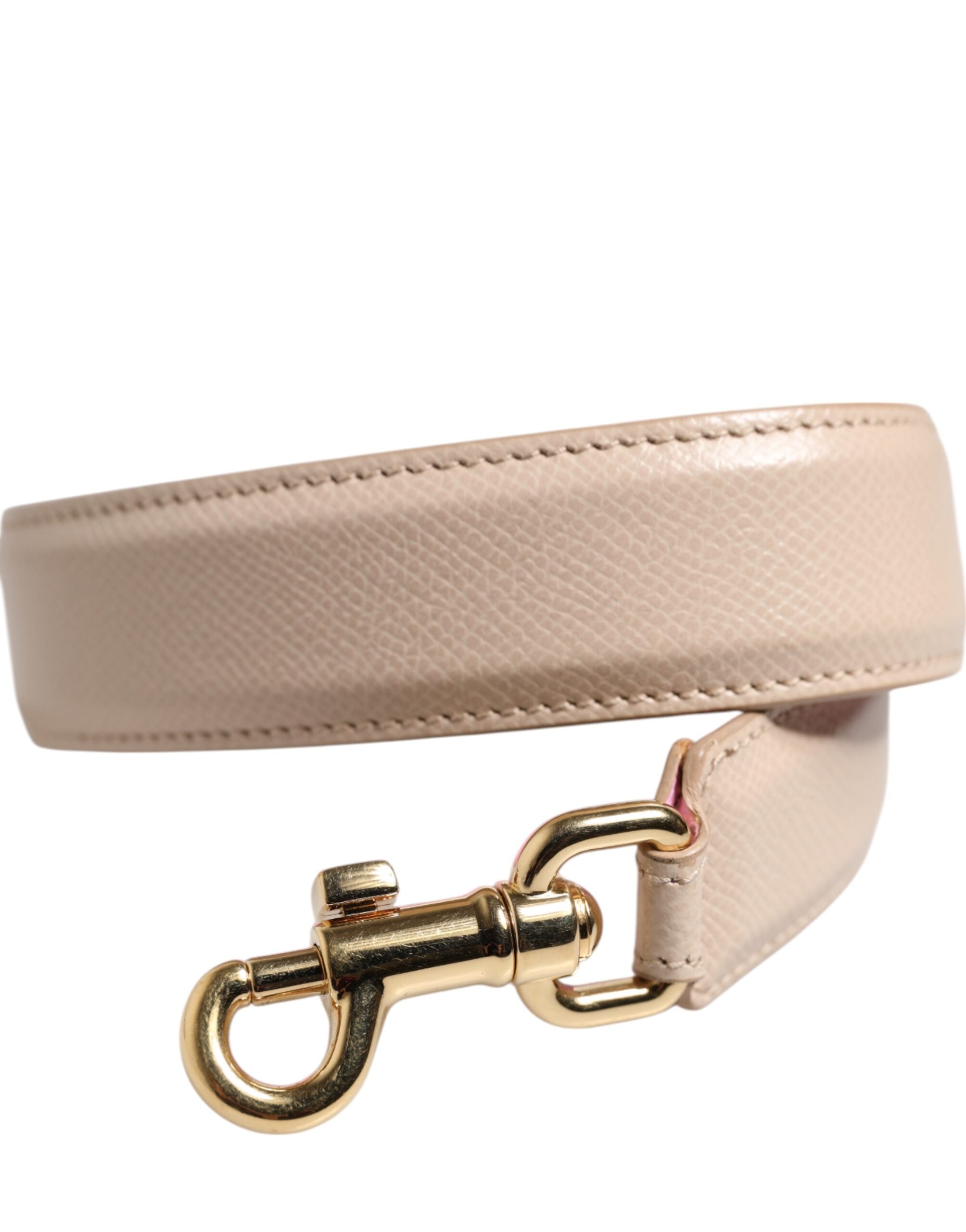 Dolce & Gabbana Dolce & Gabbana Beige Pink Leather Handbag Accessory Shoulder Women's Strap