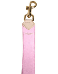 Dolce & Gabbana Dolce & Gabbana Beige Pink Leather Handbag Accessory Shoulder Women's Strap