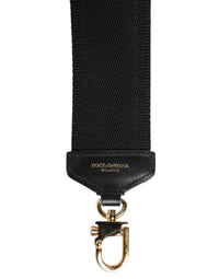 Dolce & Gabbana Dolce & Gabbana Black Cotton Printed Women Bag Accessory Shoulder Women's Strap