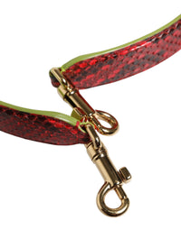 Dolce & Gabbana Dolce & Gabbana Red Exotic Leather Handbag Accessory Shoulder Women's Strap