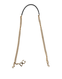 Dolce & Gabbana Dolce & Gabbana Brown Leopard Gold Brass Chain Accessory Shoulder Women's Strap