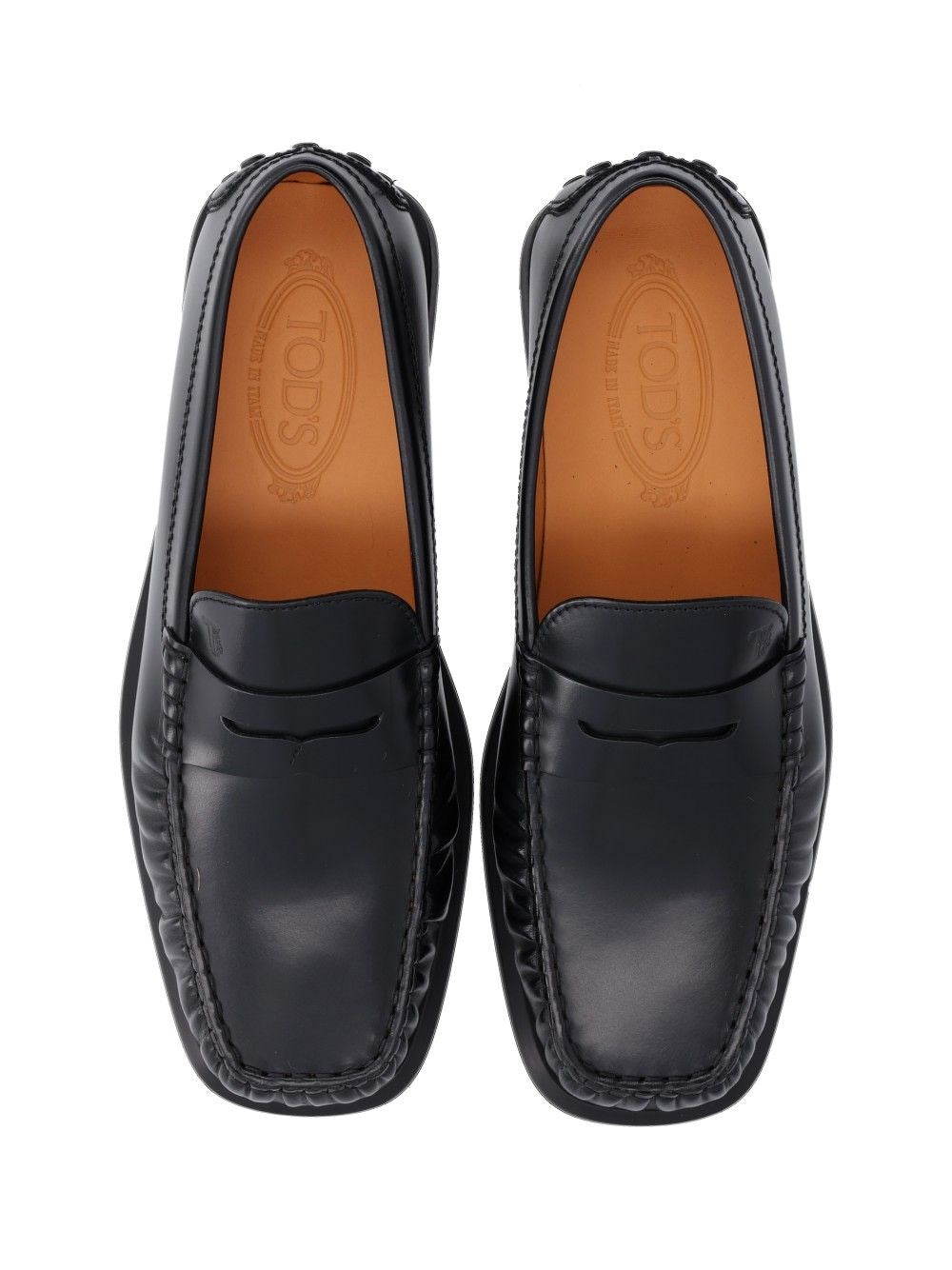 Tod's Men Moccasin In Curled Leather