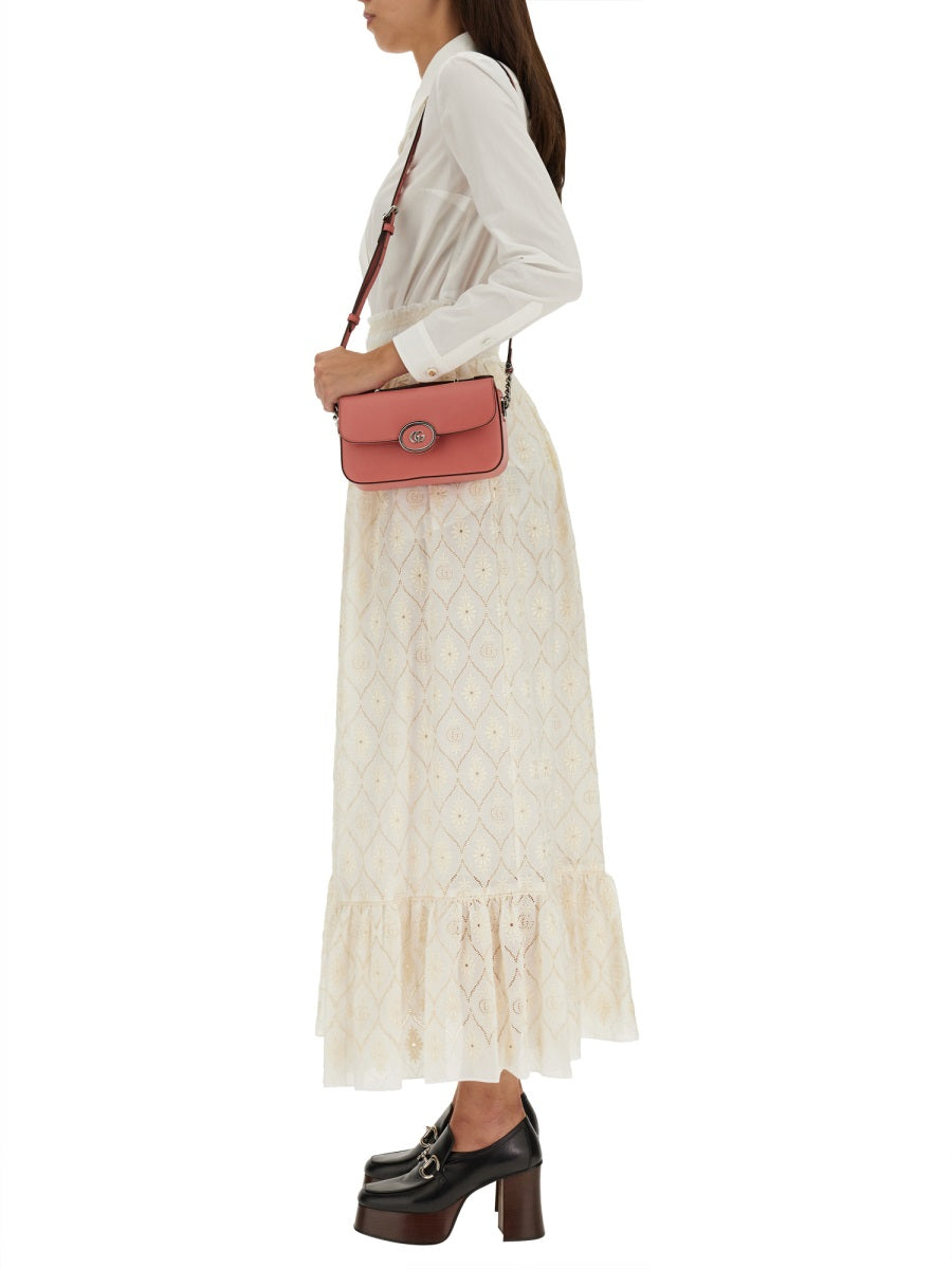 Gucci Women Floral Broderie Anglaise Skirt