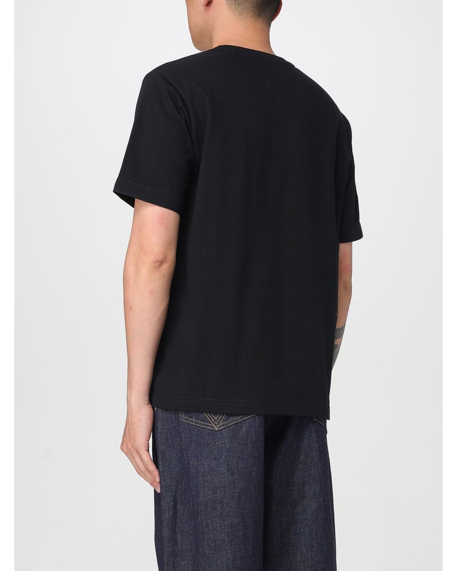 Bottega Veneta Match Embroidery Short Sleeve Tee Men Black T
