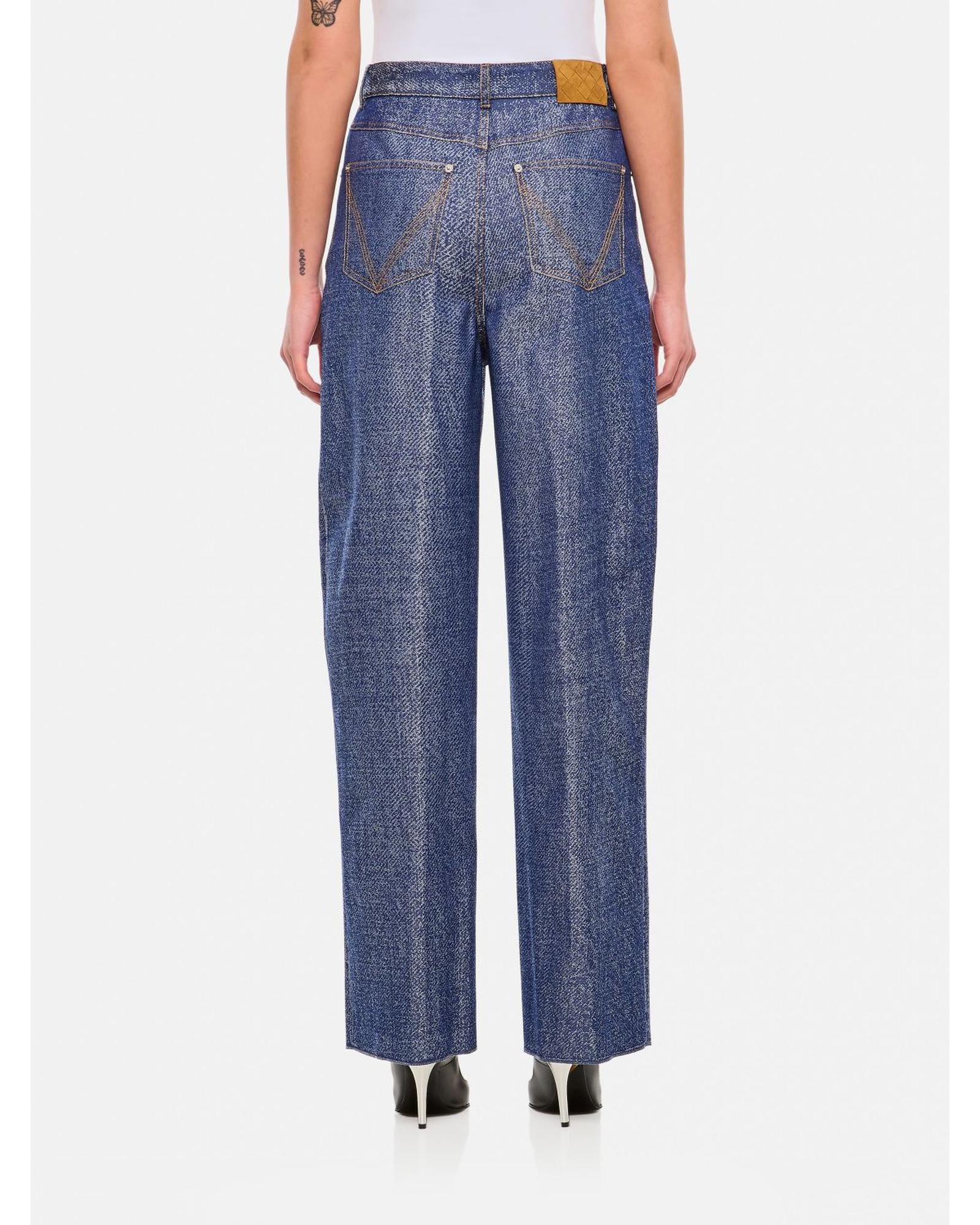デニム・ジーパン BOTTEGA VENETA Woman Jeans Blue 825519V5J70 4028 Bottega Veneta Wide Leg Jeans Women Blue – Bluefly