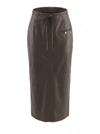 Alberta Ferretti Women Leather Skirt