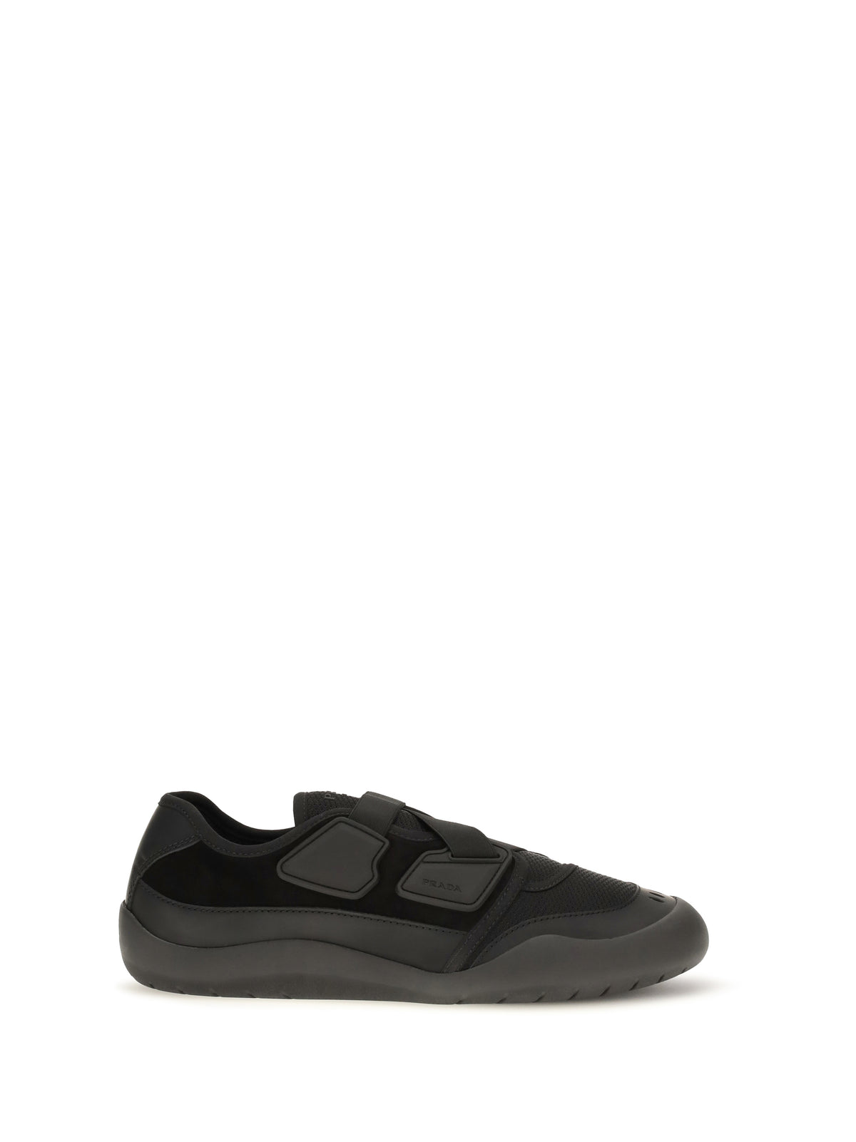 PRADA Prada Men Speedrock Leather And Mesh Sneakers