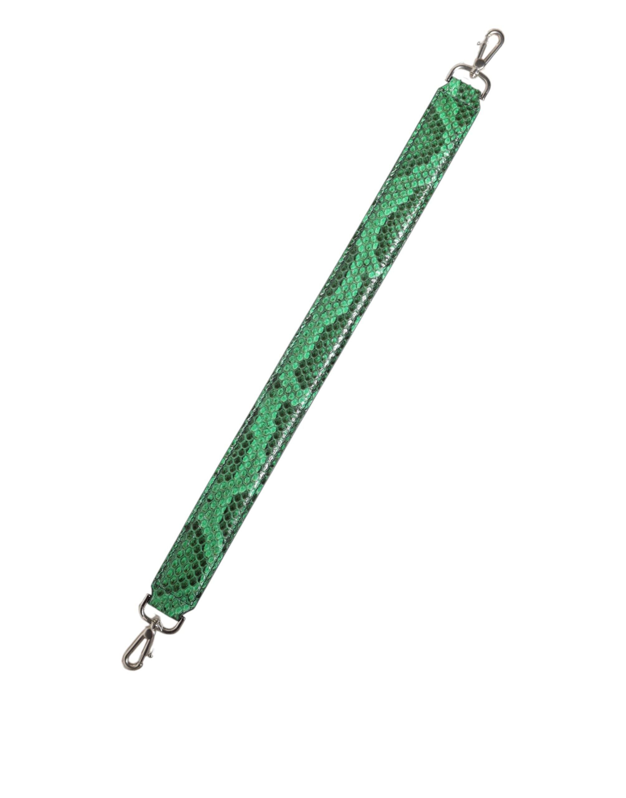Dolce & Gabbana Dolce & Gabbana Black Green Exotic Leather Bag Shoulder Women's Strap