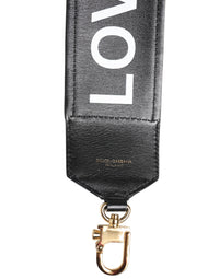 Dolce & Gabbana Dolce & Gabbana Black Leopard Print Reversible Bag Shoulder Women's Strap