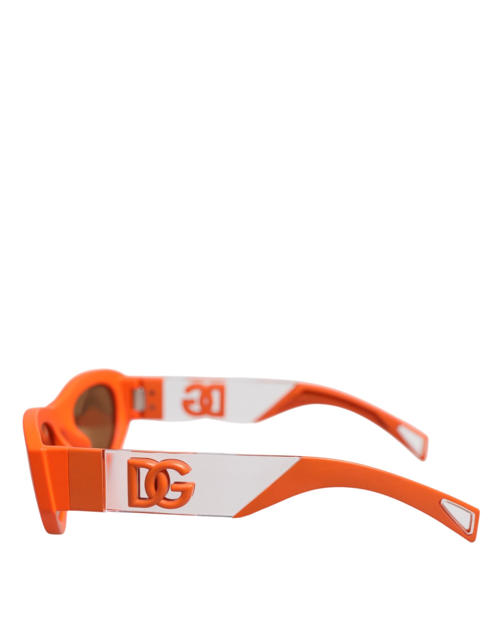 Dolce & Gabbana Dolce & Gabbana Orange Reborn To Live Oval Frame Logo Eyewear Women's Sunglasses