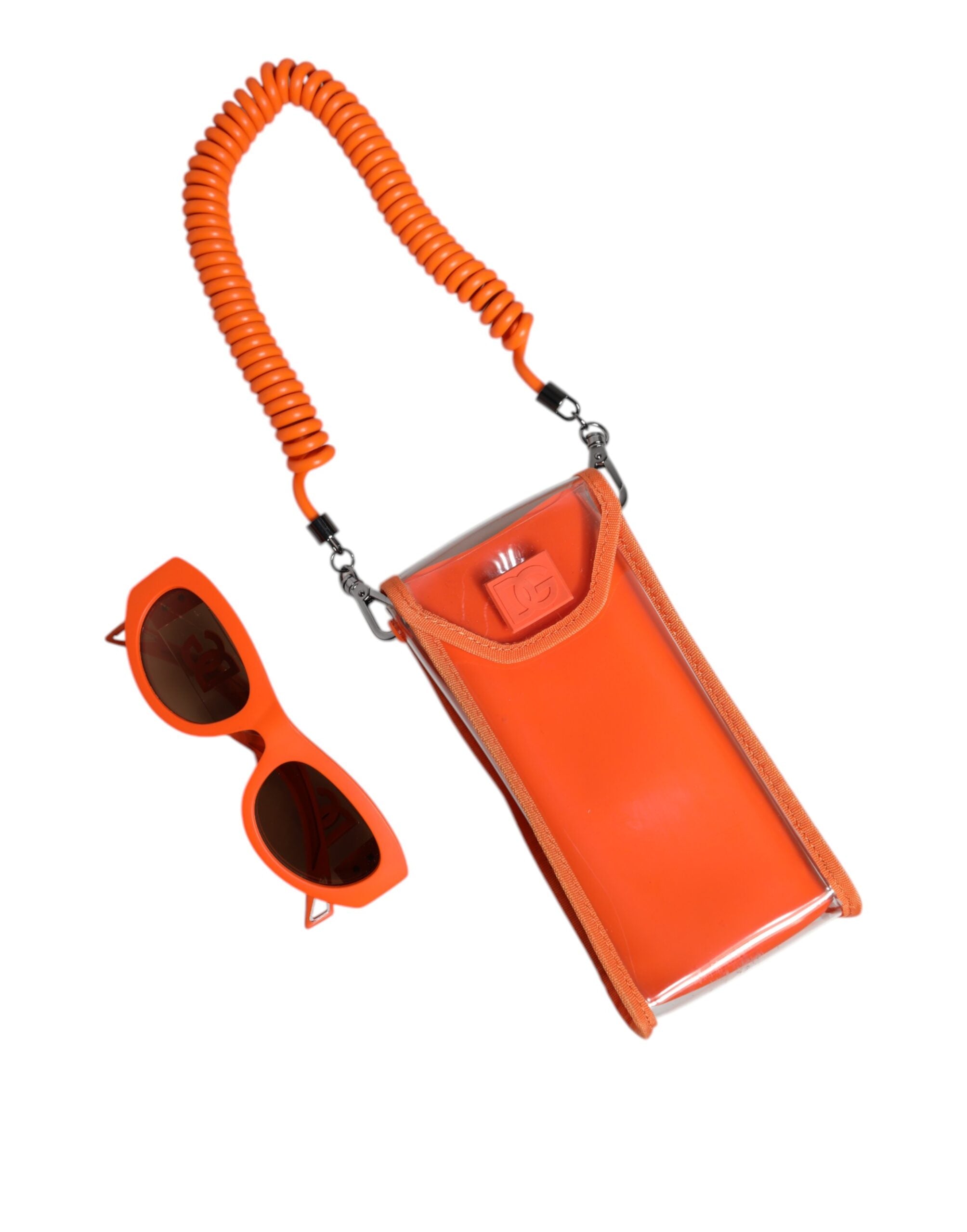 Dolce & Gabbana Dolce & Gabbana Orange Reborn To Live Oval Frame Logo Eyewear Women's Sunglasses