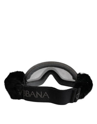 Dolce & Gabbana Dolce & Gabbana Black Bi0759 Lace Mirrored Ski Goggles Mask Women's Sunglasses