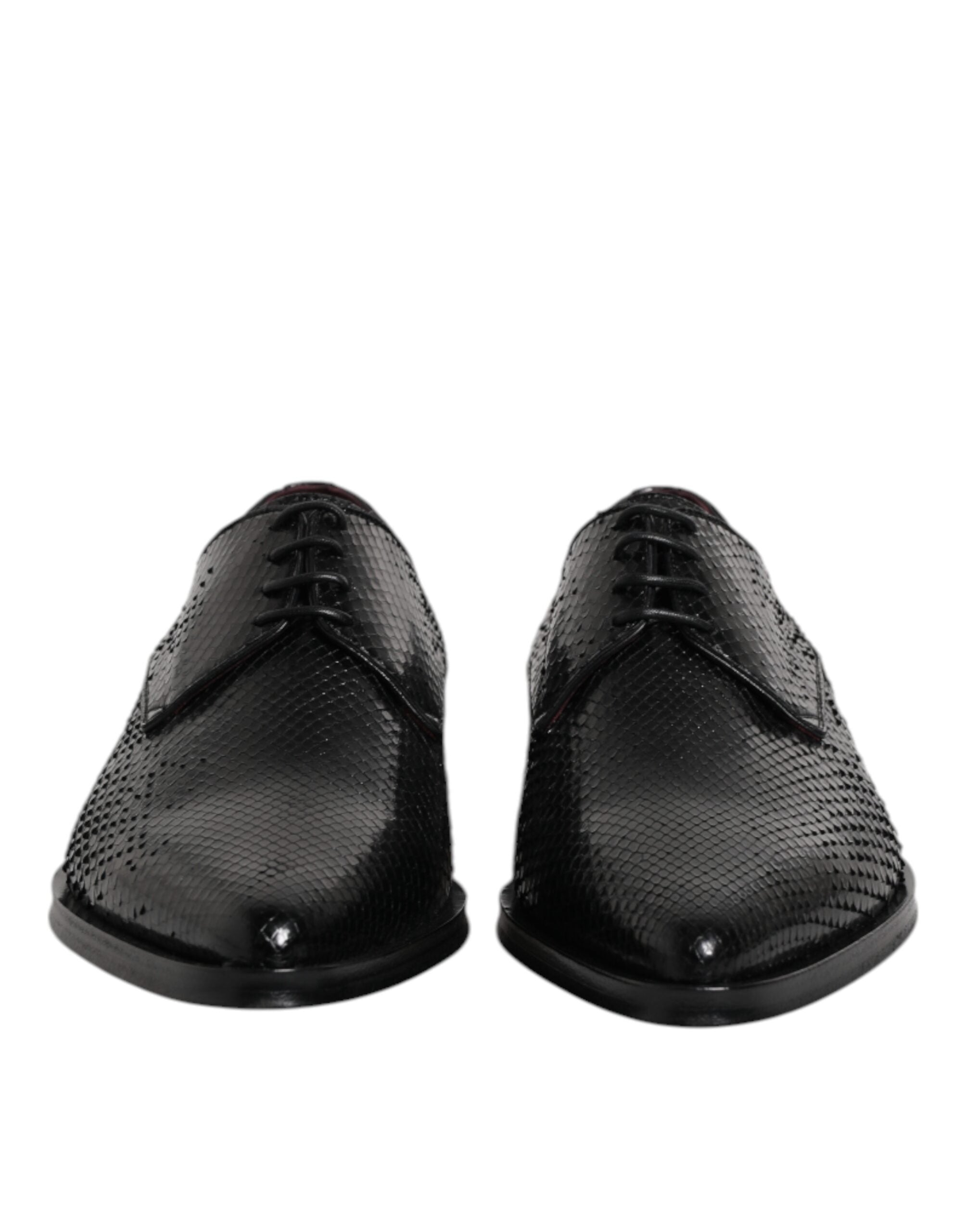Dolce & Gabbana Dolce & Gabbana Black Leather Lace Up Dress Men Derby Men's Shoes
