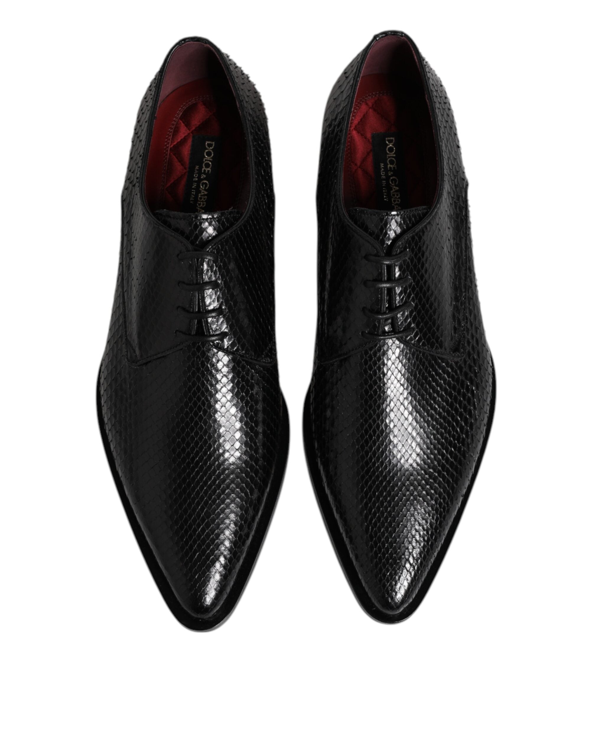 Dolce & Gabbana Dolce & Gabbana Black Leather Lace Up Dress Men Derby Men's Shoes