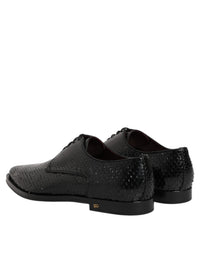 Dolce & Gabbana Dolce & Gabbana Black Leather Lace Up Dress Men Derby Men's Shoes
