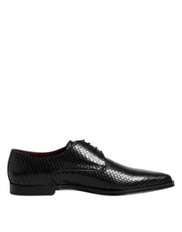 Dolce & Gabbana Dolce & Gabbana Black Leather Lace Up Dress Men Derby Men's Shoes