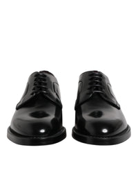 Dolce & Gabbana Dolce & Gabbana Black Calf Leather Lace Up Dress Derby Men's Shoes