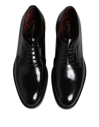 Dolce & Gabbana Dolce & Gabbana Black Calf Leather Lace Up Dress Derby Men's Shoes