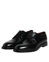 Dolce & Gabbana Dolce & Gabbana Black Calf Leather Lace Up Dress Derby Men's Shoes