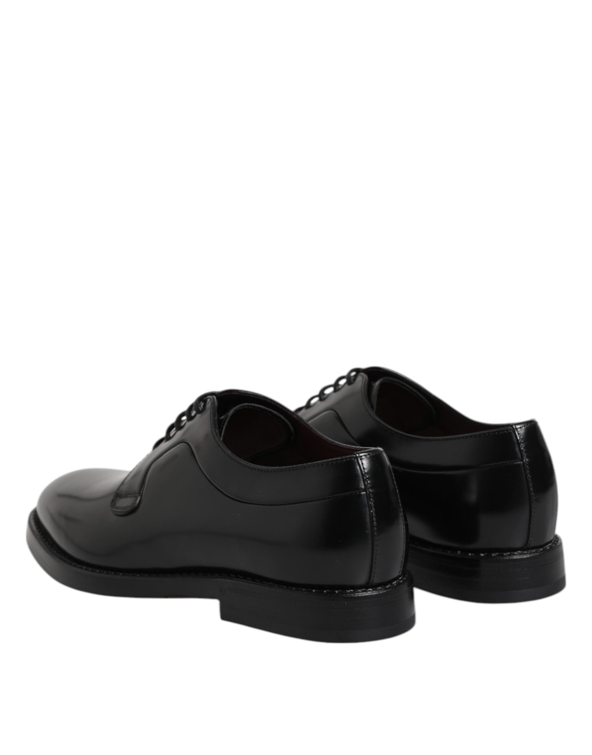 Dolce & Gabbana Dolce & Gabbana Black Calf Leather Lace Up Dress Derby Men's Shoes