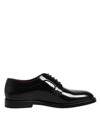 Dolce & Gabbana Dolce & Gabbana Black Calf Leather Lace Up Dress Derby Men's Shoes