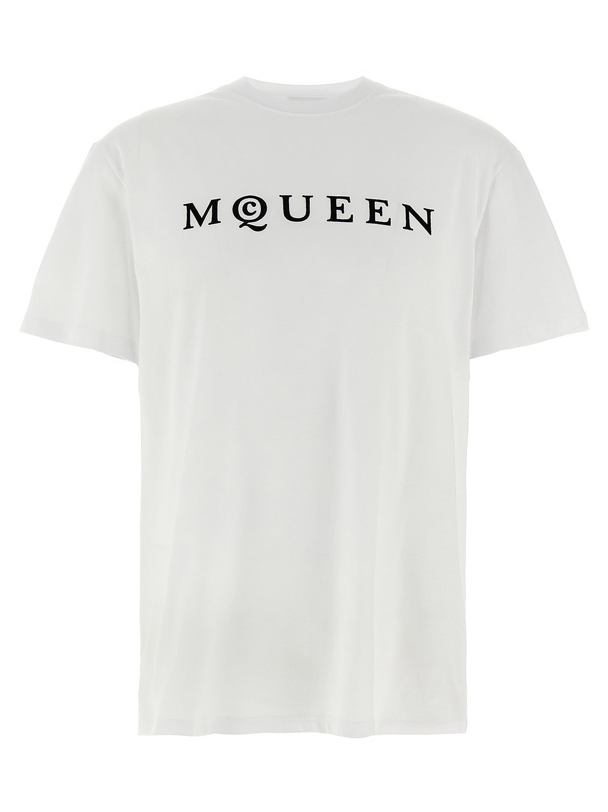 MCQUEEN Mcqueen Men Flocked 'Mcqueen' T-Shirt
