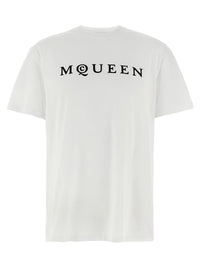 MCQUEEN Mcqueen Men Flocked 'Mcqueen' T-Shirt