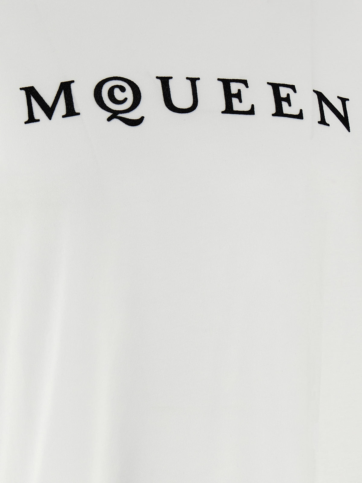 MCQUEEN Mcqueen Men Flocked 'Mcqueen' T-Shirt