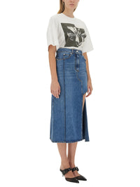 Alexander Mcqueen Women Photographic Orchid T-Shirt
