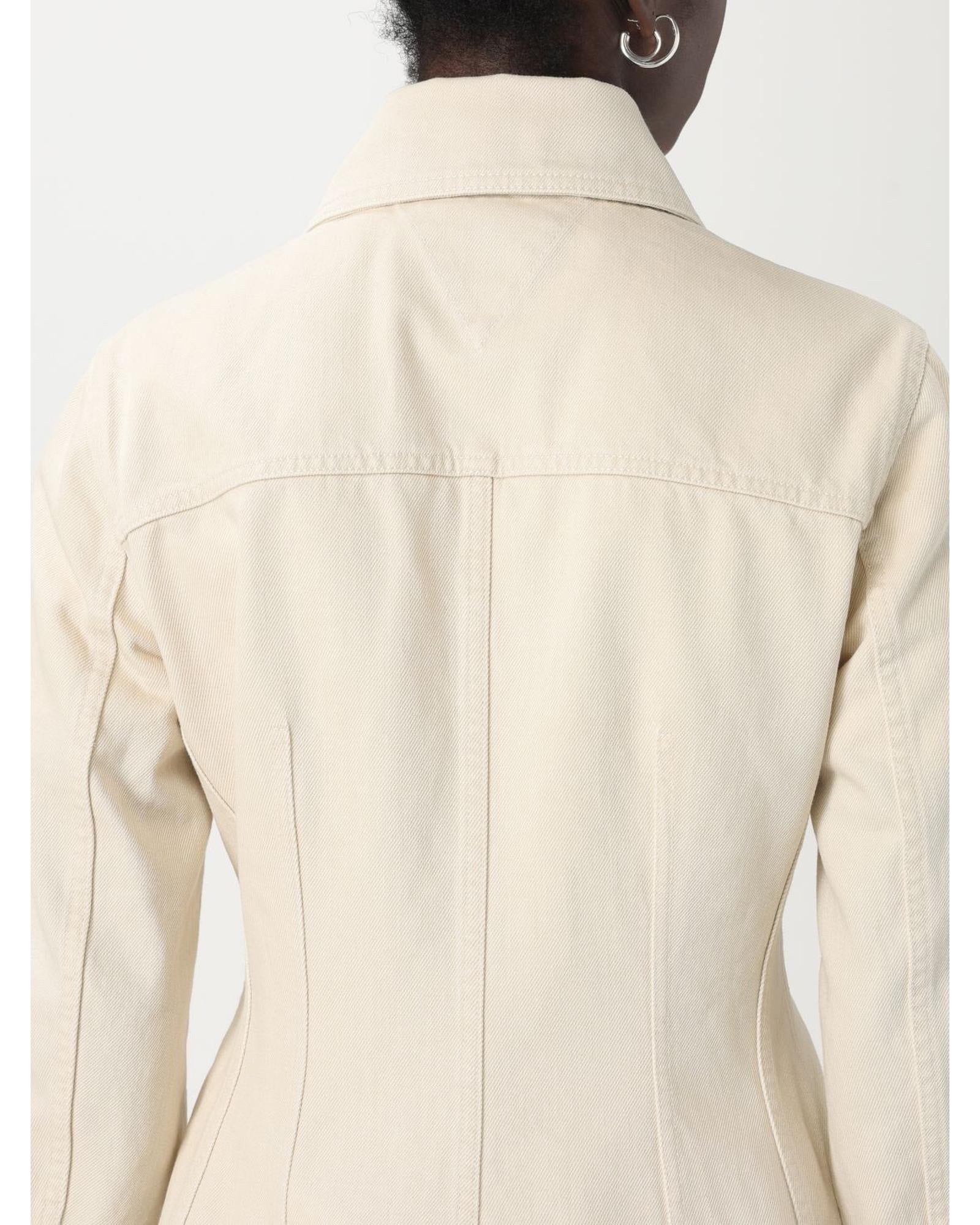 Bottega Veneta Fitted Cotton Shirt Women Denim Shirts & Tops
