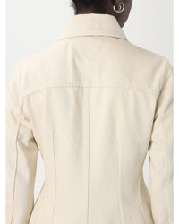Bottega Veneta Fitted Cotton Shirt Women Denim Shirts & Tops