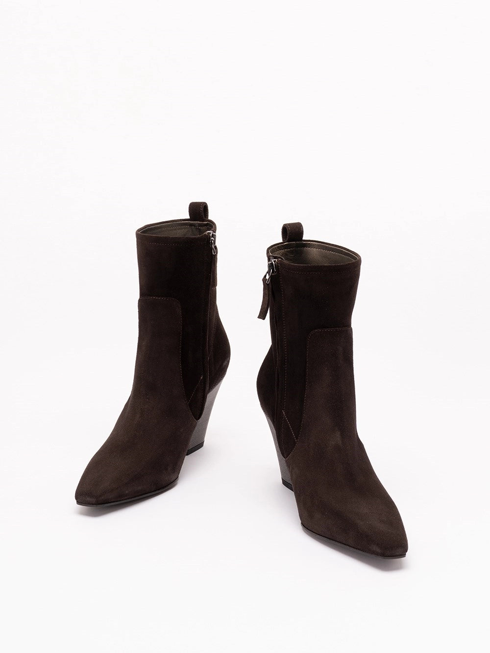 Brunello Cucinelli Women Suede Heeled Boots