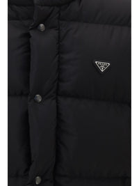 Prada Men Puffer Jacket Re-Nylon With Triangle Logo