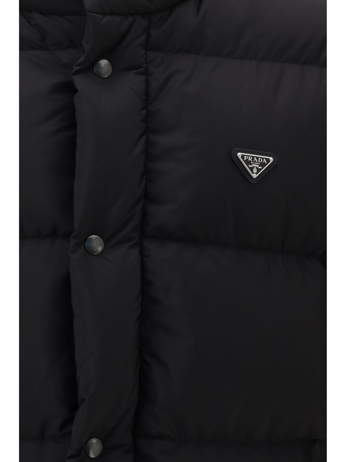 Prada Men Puffer Jacket Re-Nylon With Triangle Logo