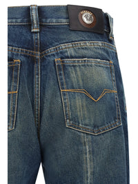 VERSACE Versace Men Distressed Straight-Leg Jeans