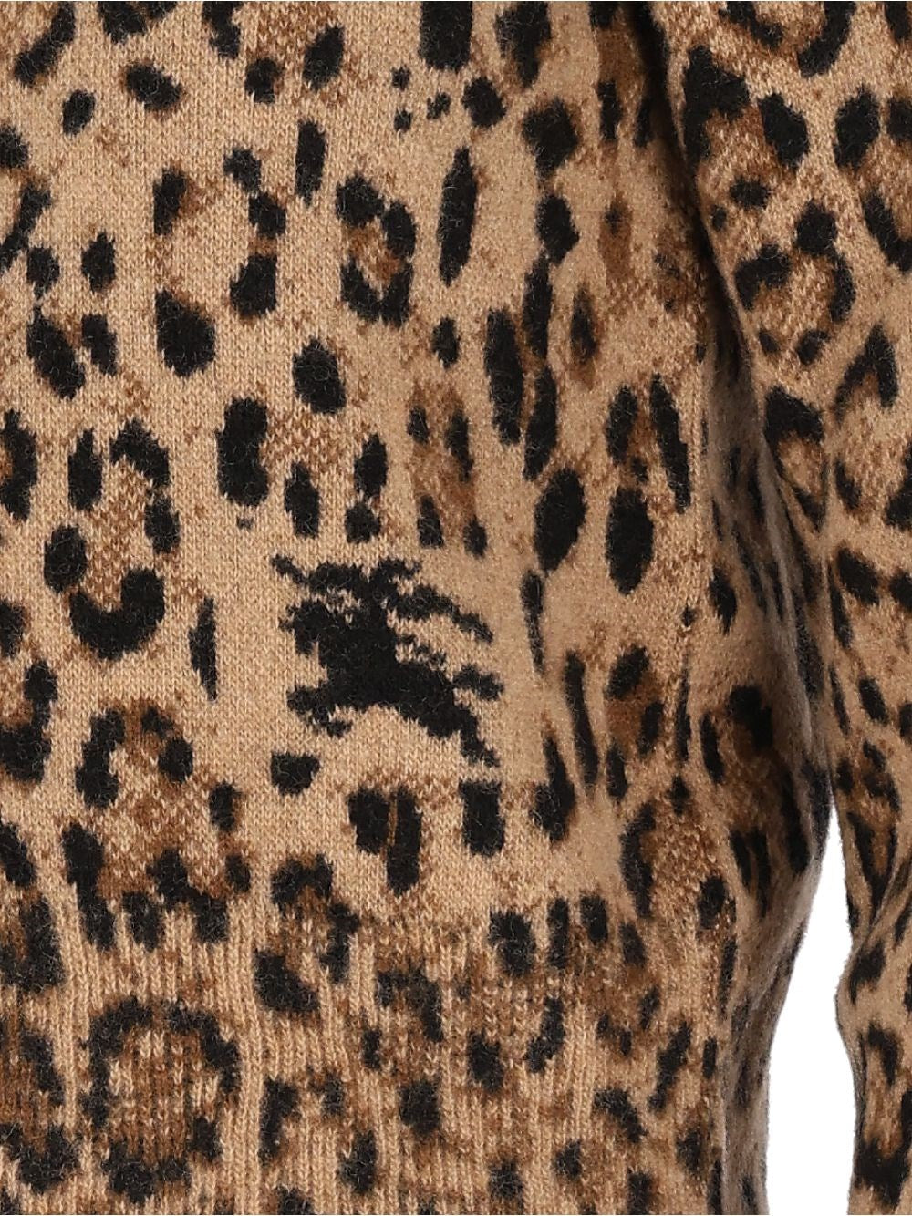 Burberry Women Animal Print Wool And Cashmere Cardigan