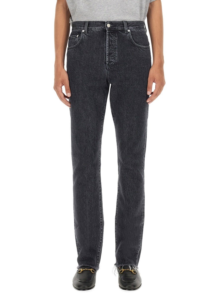 Gucci Men Denim Pants With Label