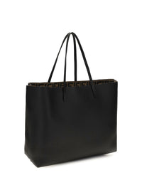 Fendi Women Medium Roll Roman Leather Shopping Bag