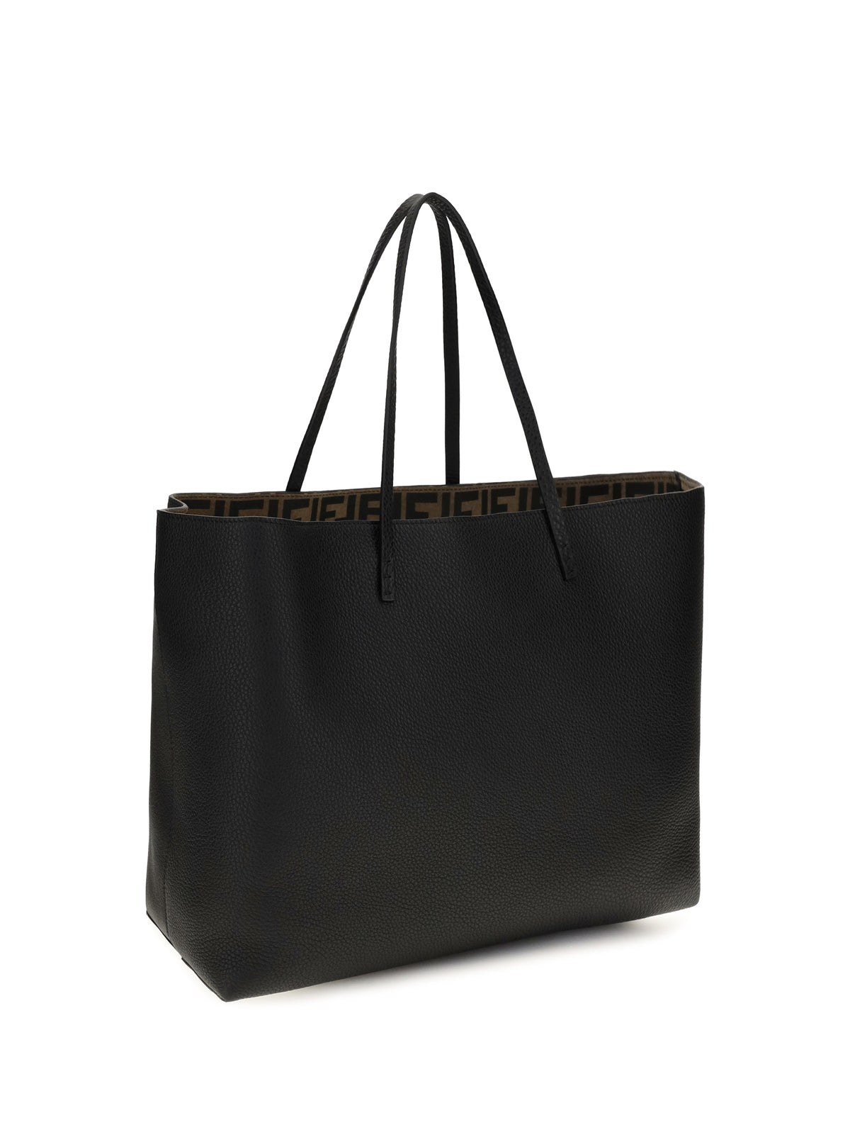Fendi Women Medium Roll Roman Leather Shopping Bag