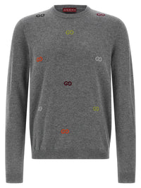 Gucci Men Gg Intarsia Sweater