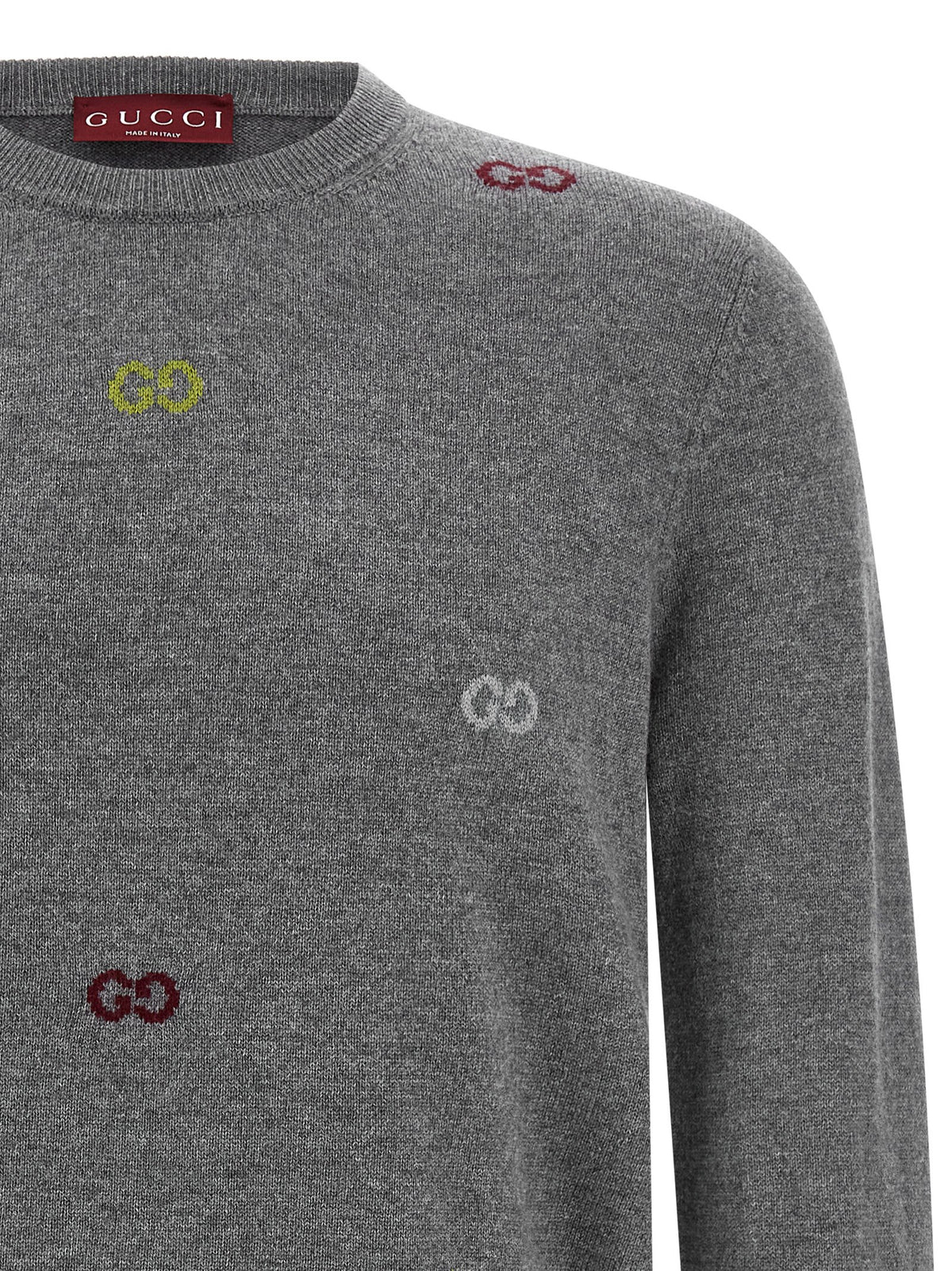 Gucci Men Gg Intarsia Sweater