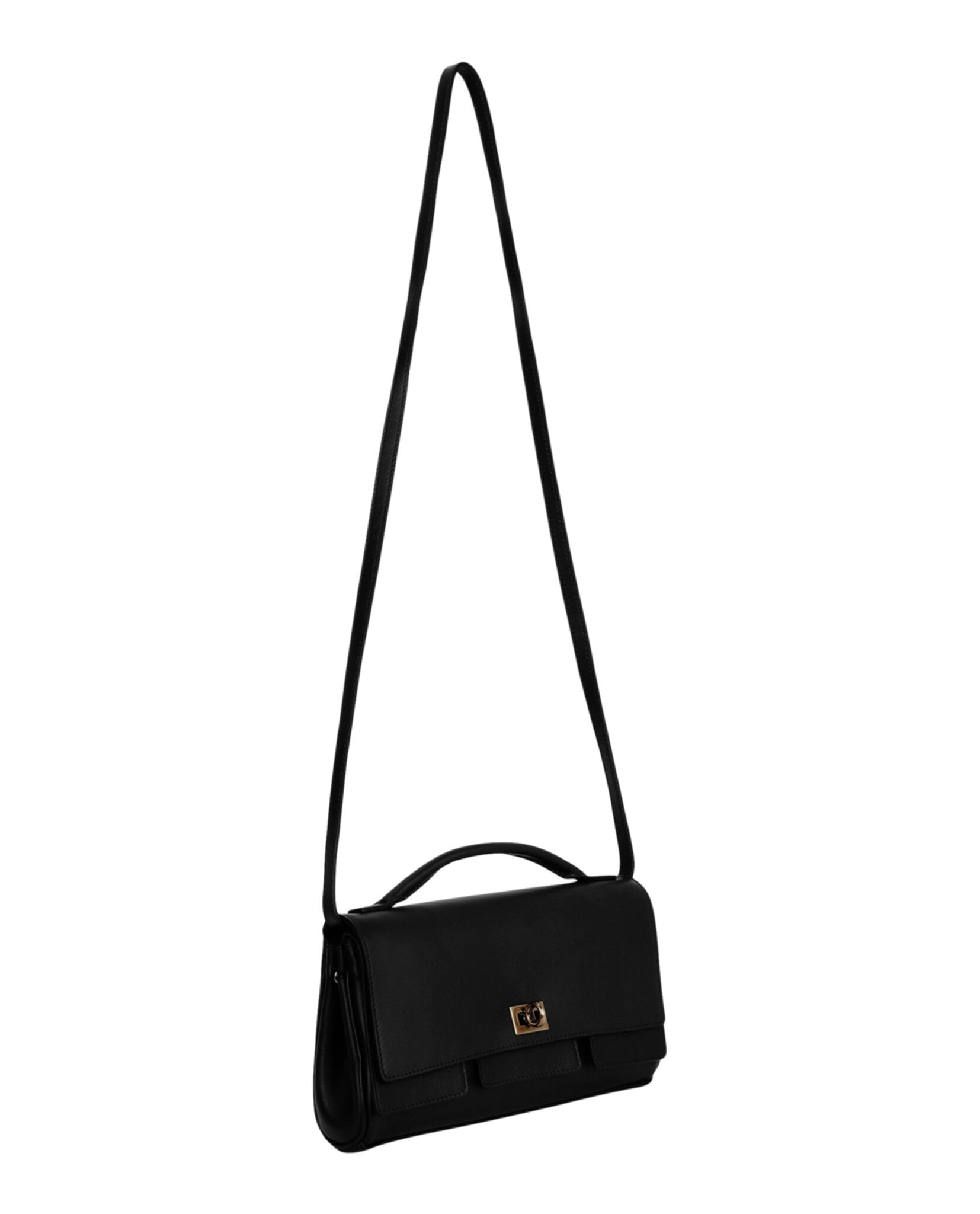 Balenciaga Womens Bel Air Small Leather Clutch Bag