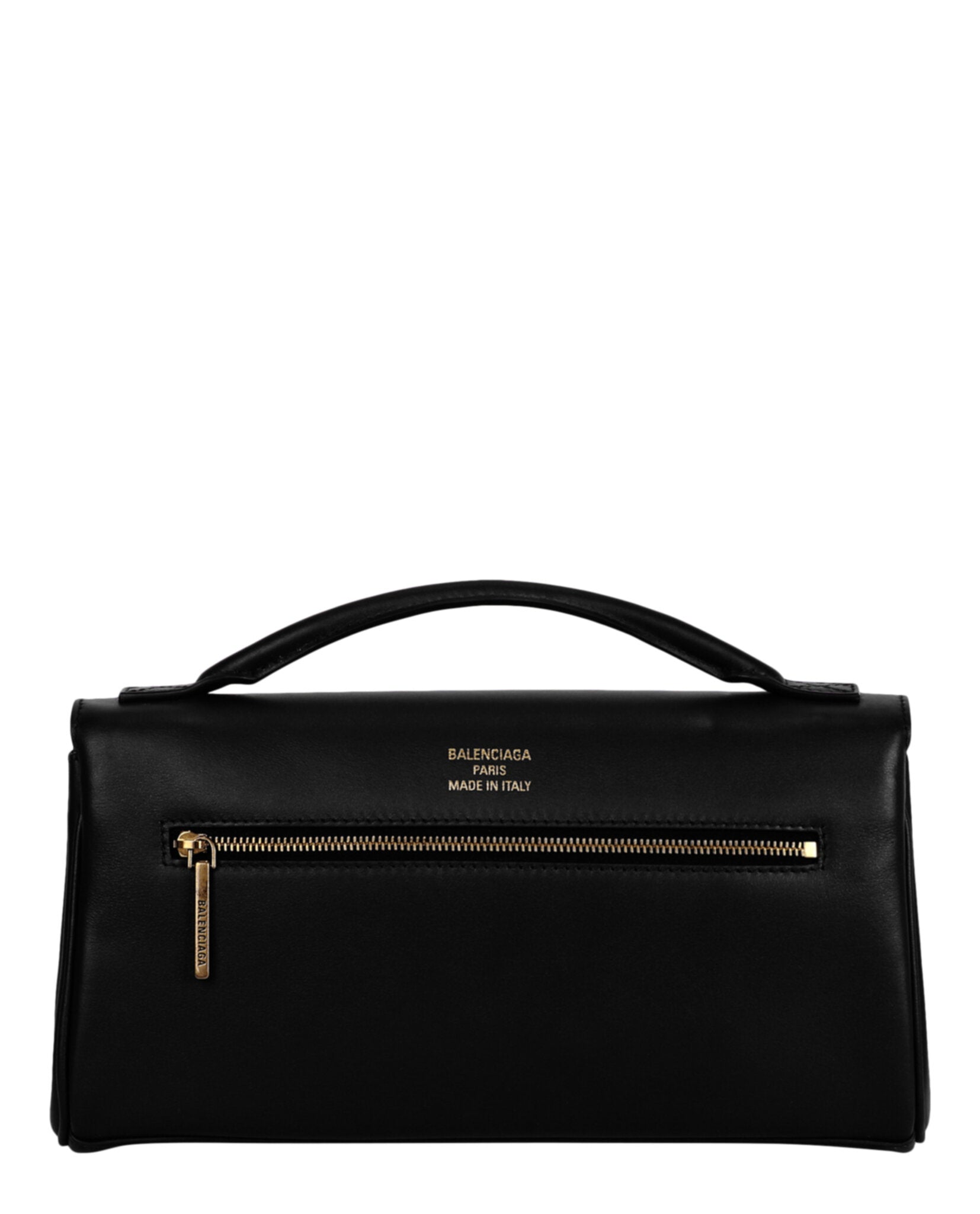 Balenciaga Womens Bel Air Small Leather Clutch Bag