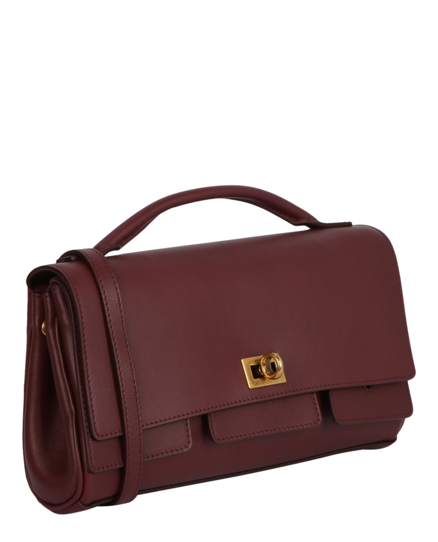 Balenciaga Womens Bel Air Small Leather Clutch Bag