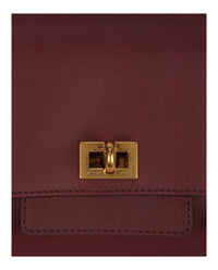 Balenciaga Womens Bel Air Small Leather Clutch Bag