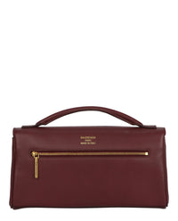 Balenciaga Womens Bel Air Small Leather Clutch Bag