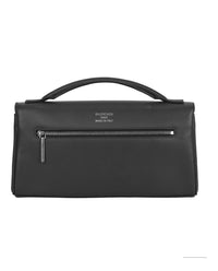 Balenciaga Womens Bel Air Small Leather Clutch Bag