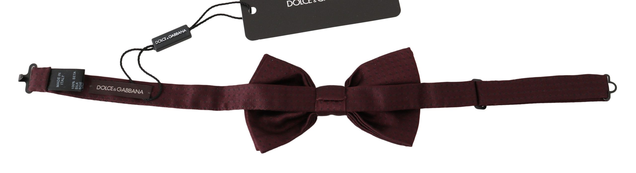 Dolce & Gabbana Dolce & Gabbana Silk Polka Dot Adjustable Neck Bow Tie Men's Papillon