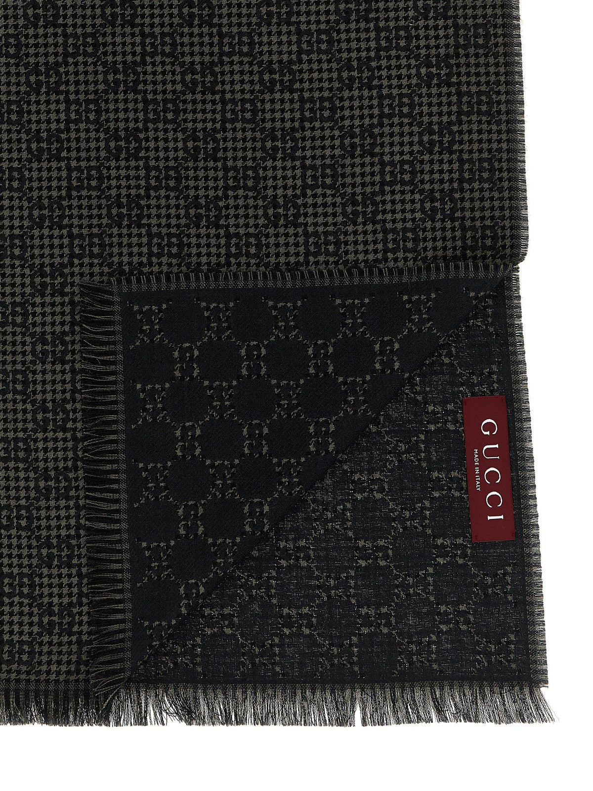 GUCCI Gucci Men Wool Silk Scarf