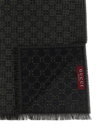 GUCCI Gucci Men Wool Silk Scarf
